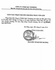 Tài liệu chứng minh việc hoàn thành chuyển nhượng vốn